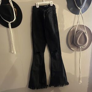 Just USA Black Flare Jeans